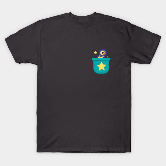 Pocket Space Duck T-Shirt by Mai17